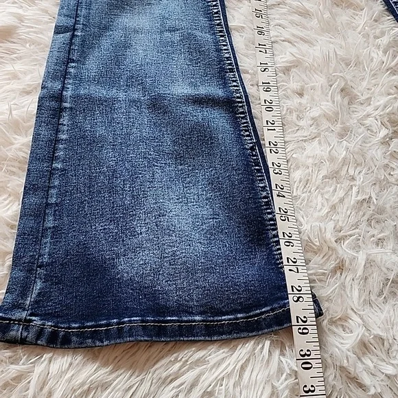 Bamboo Brand New Classic Women's Dark Blue Super Soft Flare Jeans - Picture 9 of 10